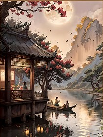 桃源安千里，风声染浸林