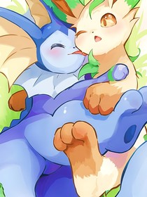 呆萌叶伊布爱上我