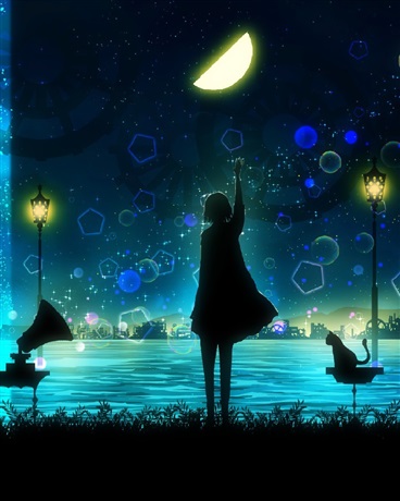 今天的她依旧有点中二